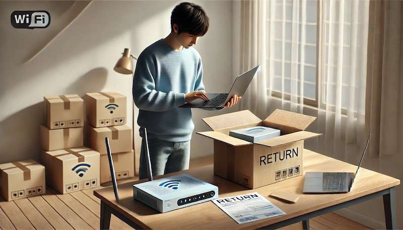 ルーターを返却するときは初期化する必要がある?