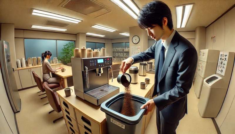 職場でのドリップコーヒーの捨て方のポイント