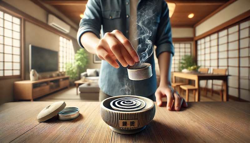 蚊取り線香の灰の捨て方と再利用