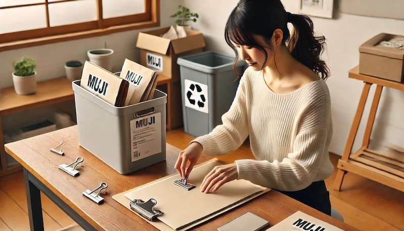 無印良品のバインダーの捨て方とブランド別の対応