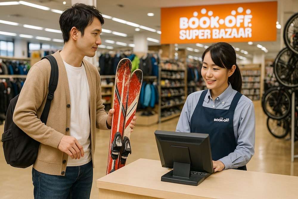 ブックオフでスキー板を買取してもらう手順