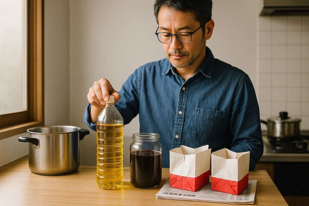 油が大量にある時の処理方法