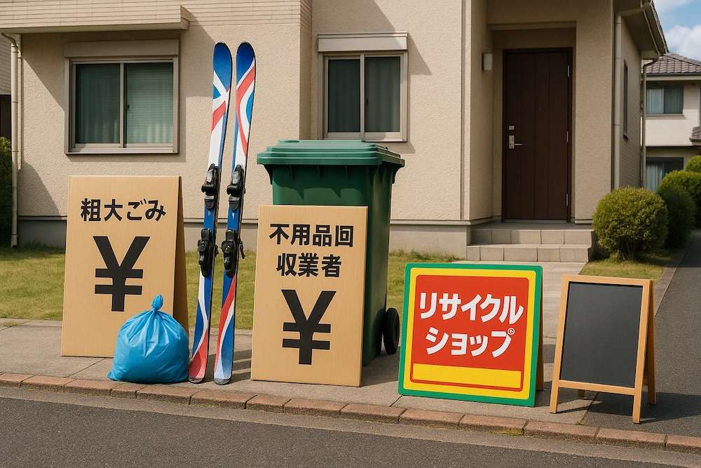 スキー板を処分する際の費用の相場